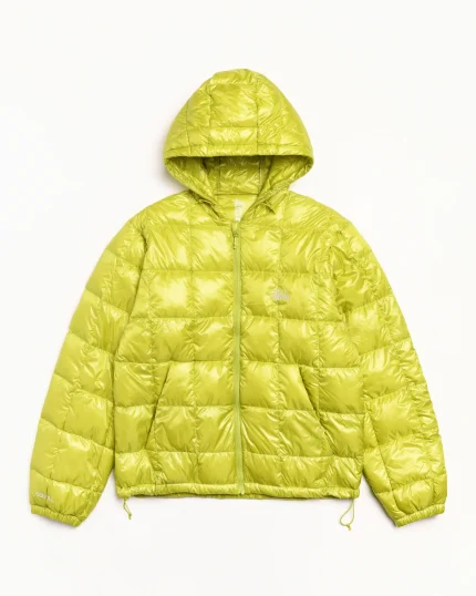 Doudoune à capuche mi-lourde jaune